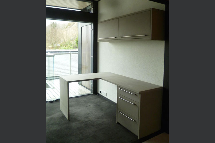 Bespoke study desk and file cabinets