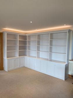 Library shelving and cupboards