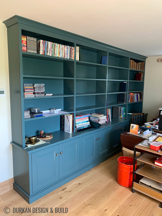 Study bookcase and cabinet